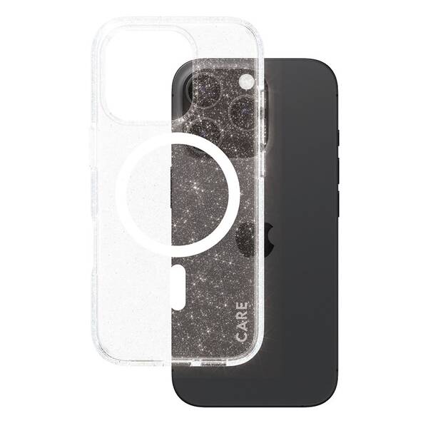 Kryt na mobil PanzerGlass CARE Star Lit MagSafe na Apple iPhone 16 Pro bílý/průhledný

