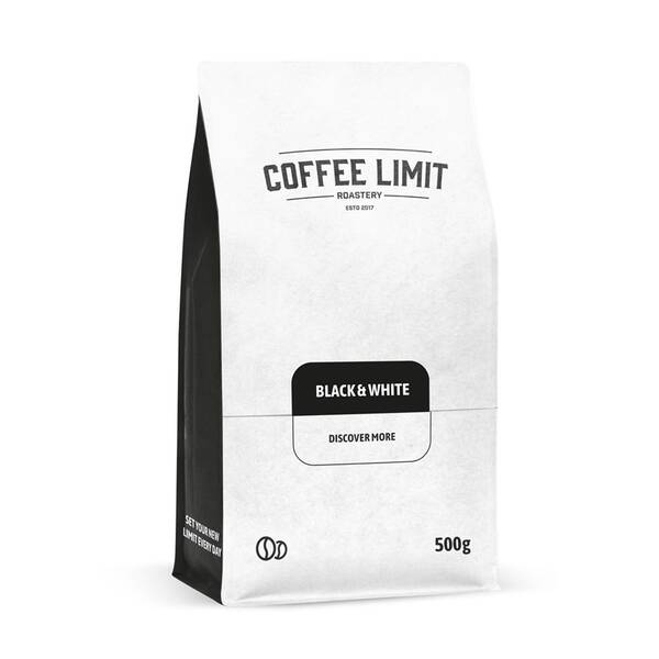 Káva zrnková COFFEE LIMIT Black & White 500 g 

