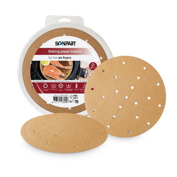Papírové formy Scanpart SCA2910070008, 16 cm (100 ks) hnědá

