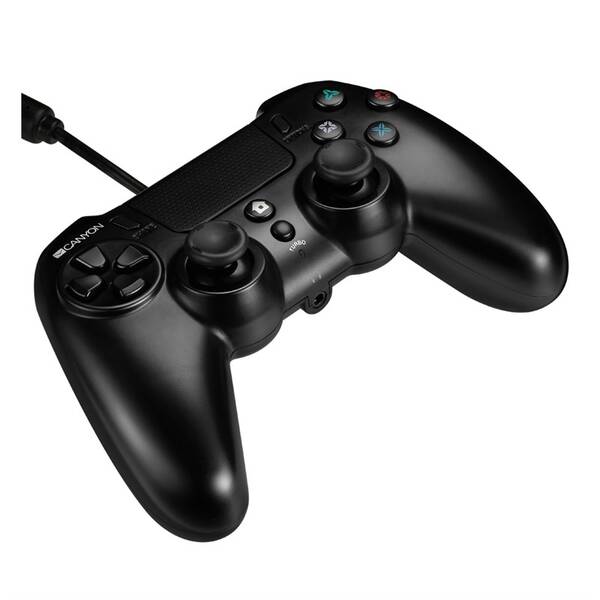 Gamepad Canyon pro PS4, drátový černý

