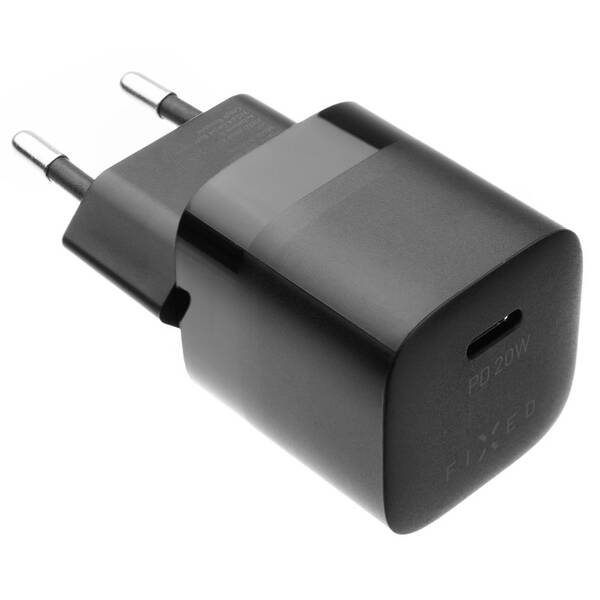 Nabíječka do sítě FIXED Mini USB-C PD, 20W černá

