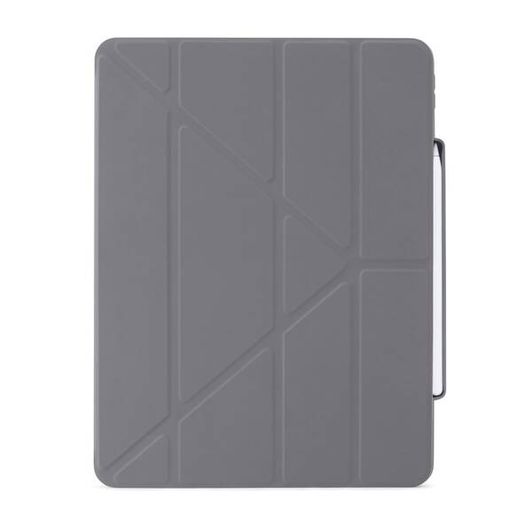 Pouzdro na tablet Pipetto Origami Penci na Apple iPad Pro 12.9“ (2021/2020/2018) šedé

