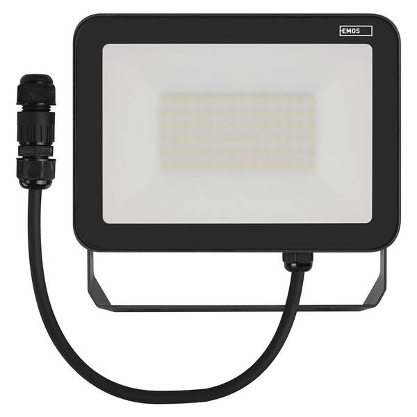 Reflektor EMOS INOVO 50W 5500LM IP65 NW černý

