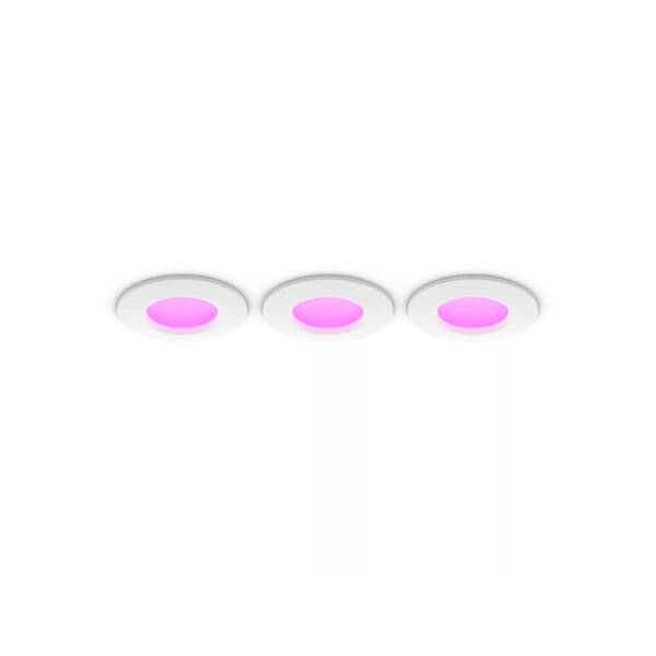 Vestavné svítidlo Philips Hue WCA Slim Recessed Light S (3ks) bílé

