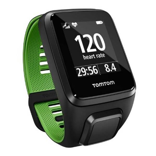 Chytré hodinky Tomtom Runner 3 Cardio (L) černé/zelené

