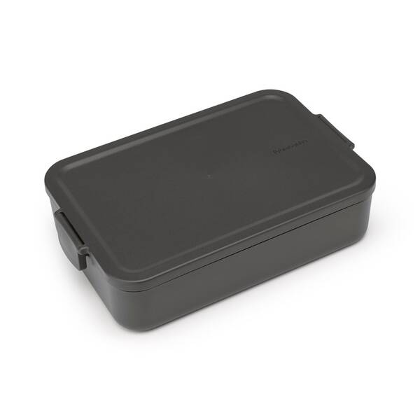Jídelní box Brabantia Bento Make & Take, dark grey černý

