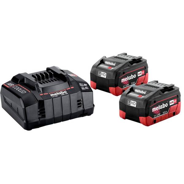 Set baterie a nabíječky Metabo Basic set 2x5.5 Ah LiHD 685122000 

