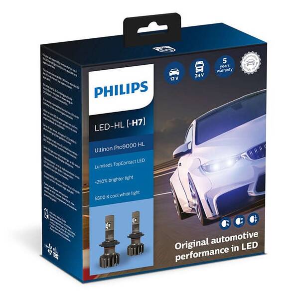 Autožárovka Philips LED H7 Ultinon Pro9000 HL 2 ks 

