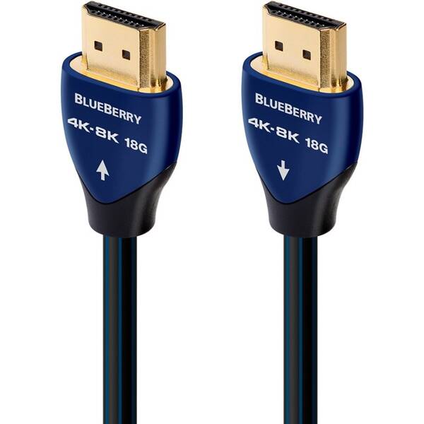 Kabel AUDIOQUEST HDMI 2.0 BlueBerry, 3 m černý/modrý

