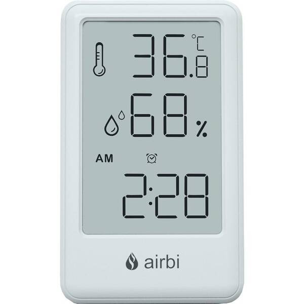 Teploměr Airbi Frame, vlhkoměr bílý

