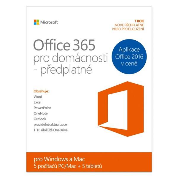 Software Microsoft pro domácnosti CZ 

