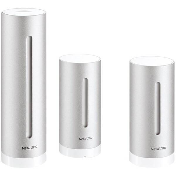 Meteorologická stanice Netatmo Smart Home Weather Station + Indoor Module stříbrná

