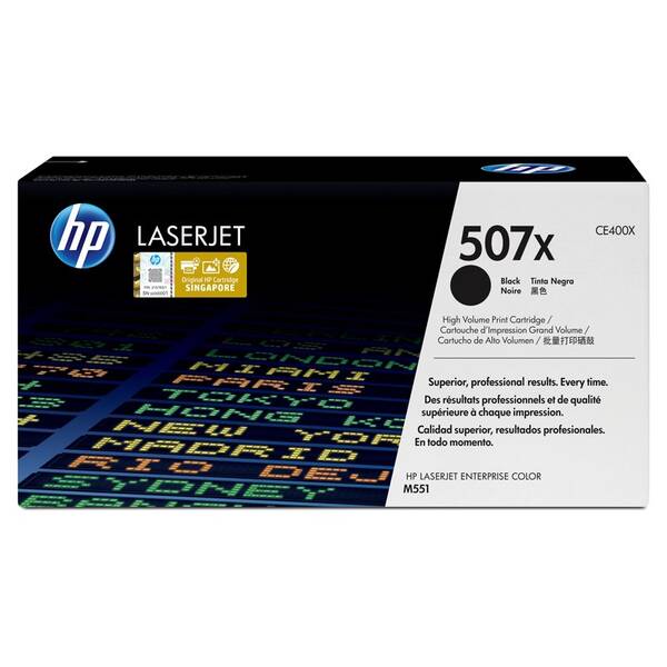 Toner HP 507X, 11 000 stran černý

