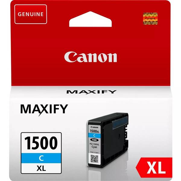 Inkoustová náplň Canon PGI-1500XL, 935 stran azurová

