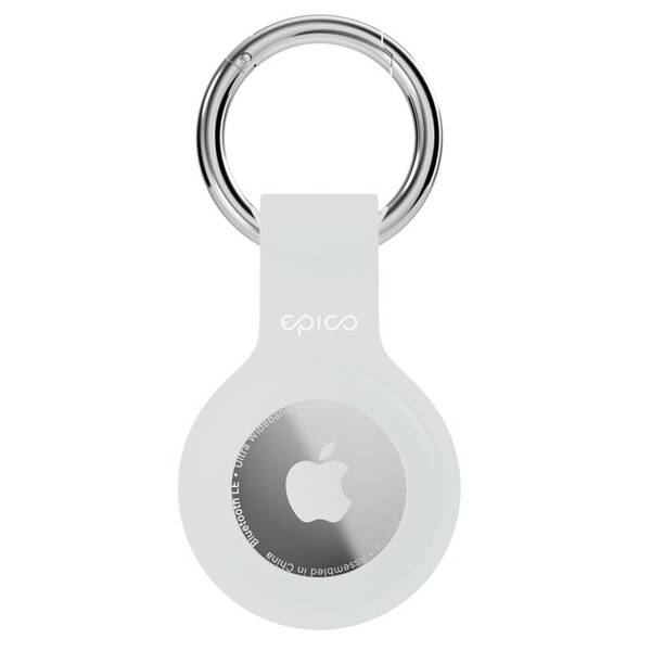 Pouzdro Epico na AirTag (1.-2. gen) s plnou zadní stranou, silikon průhledný

