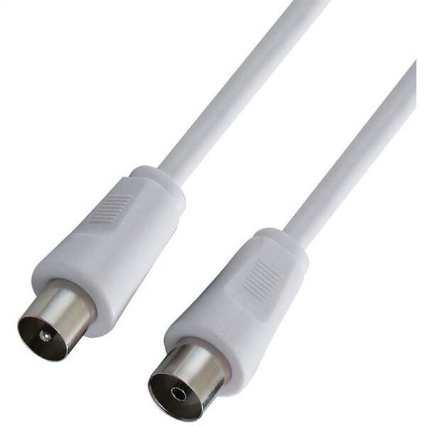 Koaxiální kabel Carneo 5m bílý

