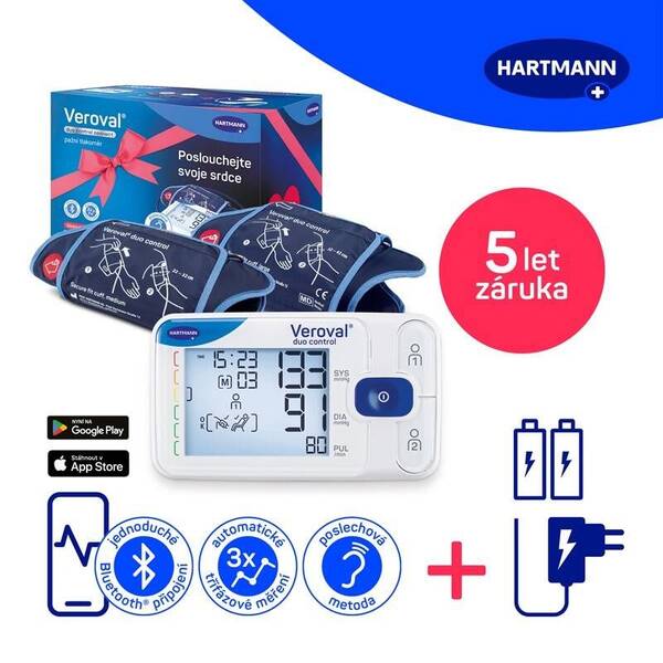 Tlakoměr na paži HARTMANN DUO Control - dárkové balení 

