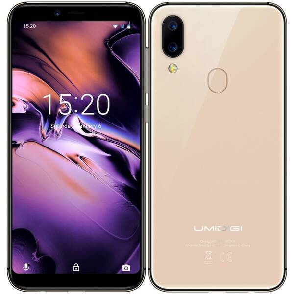 Mobilní telefon UMIDIGI A3 Dual SIM zlatý

