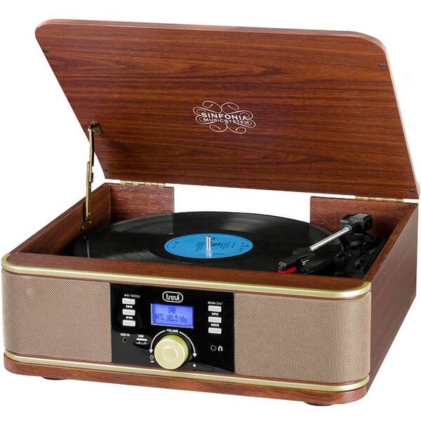 Gramofon Trevi TT 1042DAB hnědý

