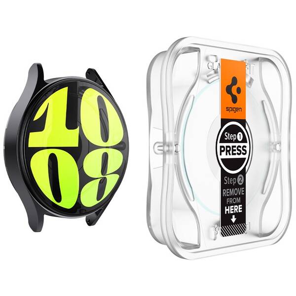 Tvrzené sklo Spigen tR EZ Fit na Samsung Galaxy Watch7 44mm, (2 ks) 

