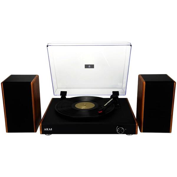 Gramofon AKAI ATT-240SP černý/hnědý

