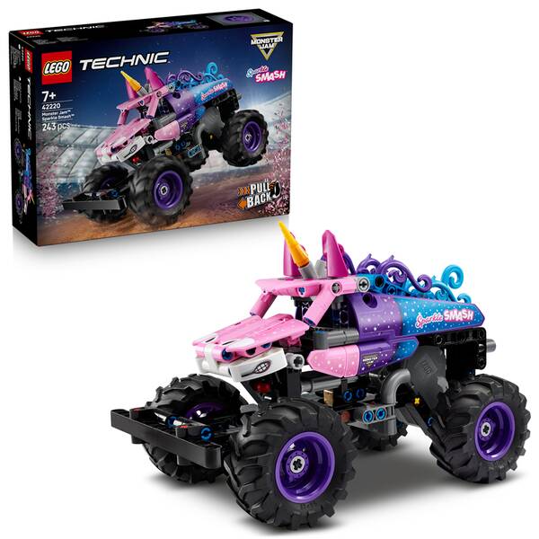 Stavebnice LEGO® Technic 42220 Monster Jam™ Sparkle Smash™ s natahovacím motorem 

