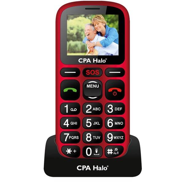 Mobilní telefon CPA Halo 16 Senior červený

