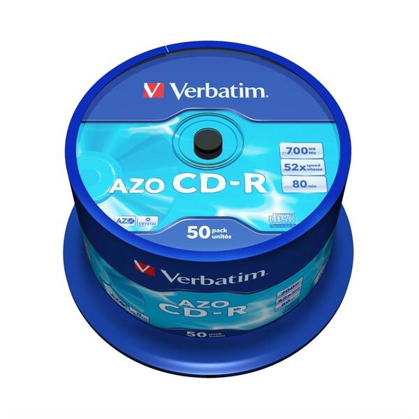 Disk Verbatim CD-R 700MB/80min, 52x, 50-cake 

