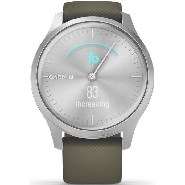 Chytré hodinky Garmin vivomove3 Style Silver / Green 


