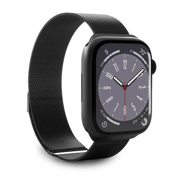 Řemínek Puro MILANESE pro Apple Watch 42/44/45/49 mm černý

