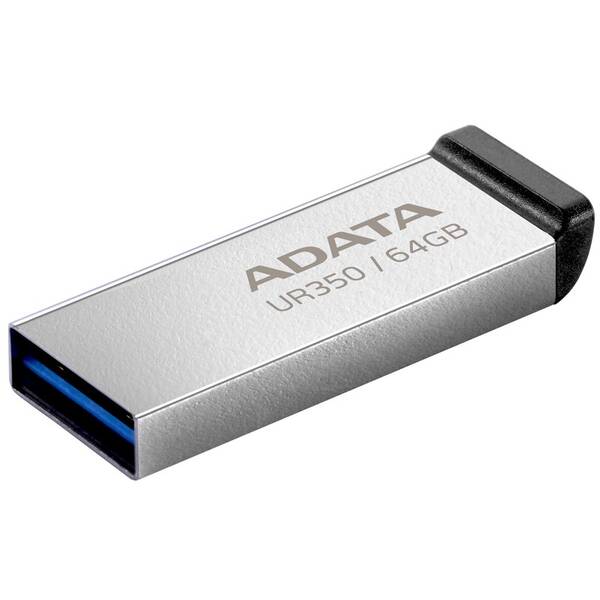 USB Flash ADATA UR350 64GB černý/stříbrný

