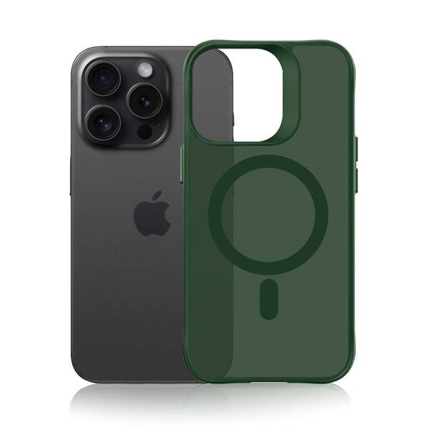 Kryt na mobil 3mk na Apple iPhone 16 Pro Max - Hardy Hazy MagCase zelený

