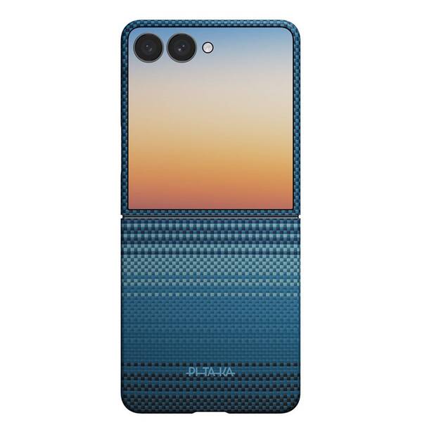 Kryt na mobil Pitaka na Samsung Galaxy Z Flip 8 modrý/fialový

