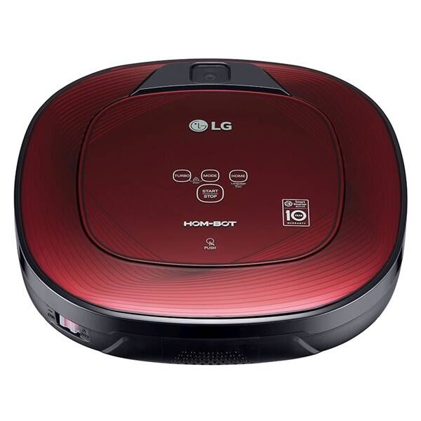 Robotický vysavač LG VR86010RR Dual Eye 2.0™, Daily Carpet Care+ červená barva
