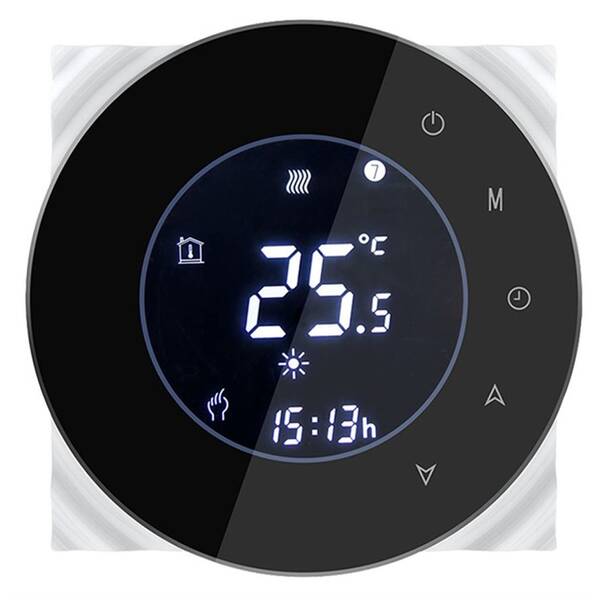 Termostat iQtech SmartLife GALW-B, WiFi termostat pro kotle s potenciálovým spínáním černý

