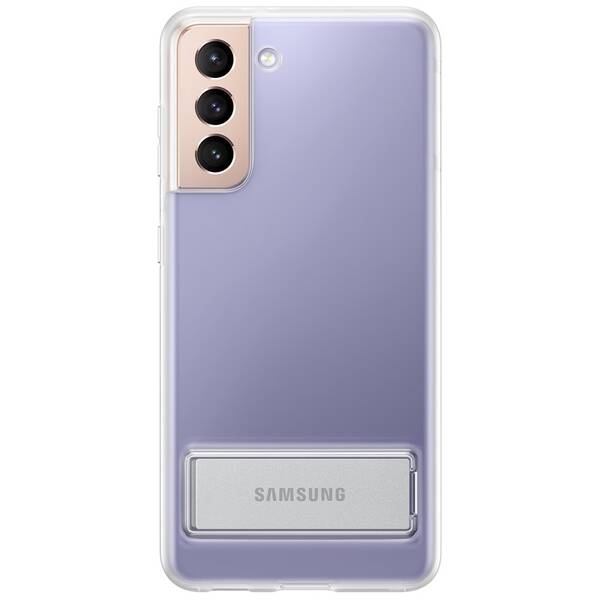 Kryt na mobil Samsung Clear Standing na Galaxy S21 5G průhledný

