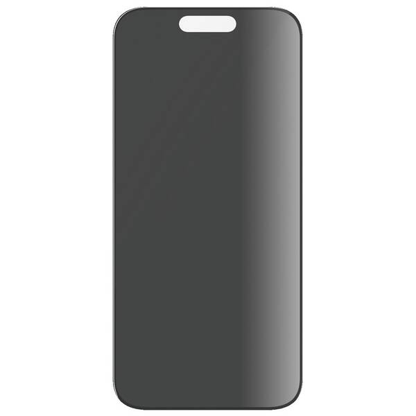 Tvrzené sklo PanzerGlass Privacy na Apple iPhone 15 Pro s instalačním rámečkem 

