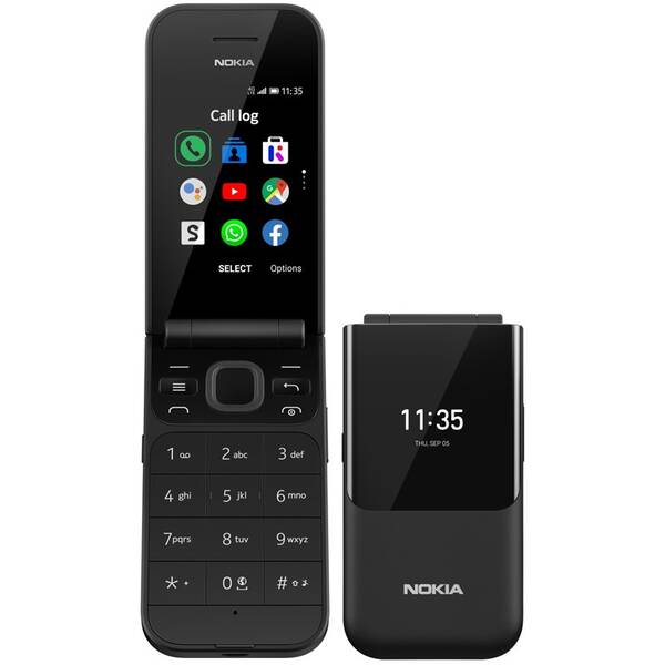 Mobilní telefon Nokia 2720 Flip Dual SIM černý


