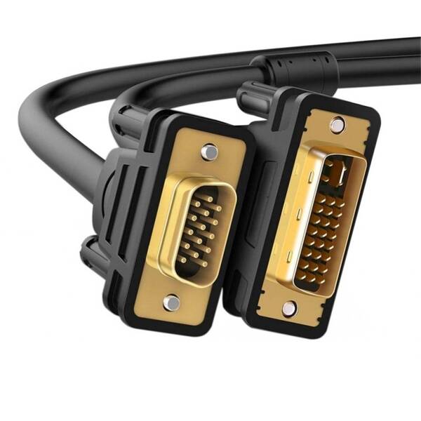 Kabel WG VGA/DVI-I Dual link, 1,5m černý

