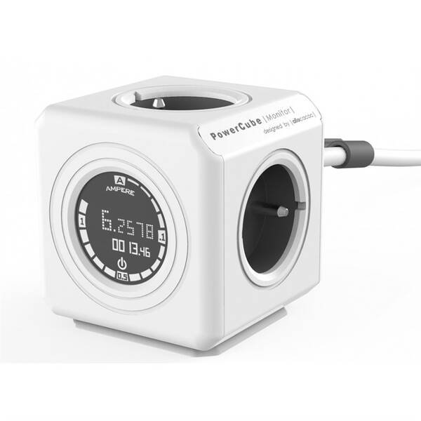 Kabel prodlužovací Powercube Monitor 1,5 m šedý/bílý

