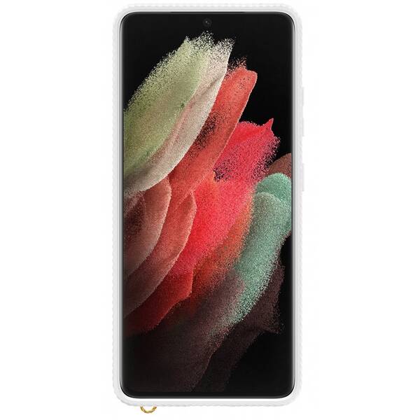Kryt na mobil Samsung Galaxy S21 Ultra 5G bílý/průhledný

