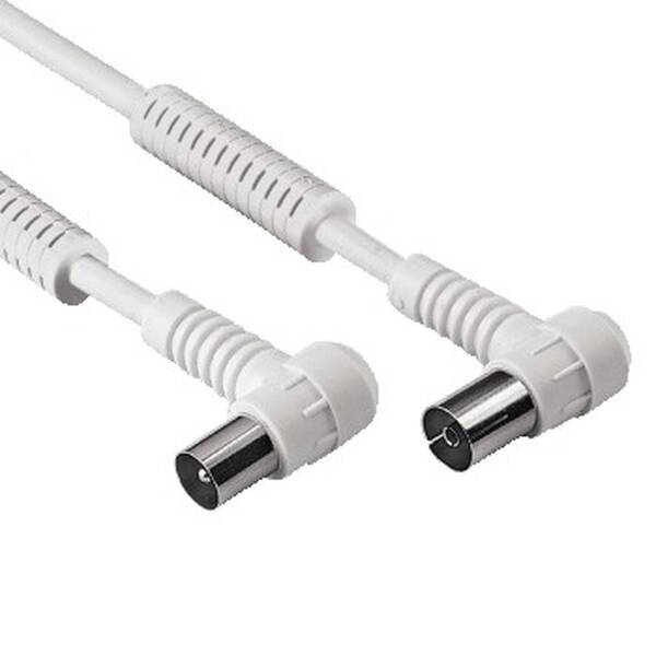 Koaxiální kabel Hama 3m bílý

