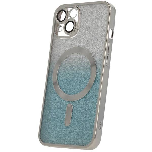 Kryt na mobil CPA Mag Glitter Chrome na Apple iPhone 14 stříbrný


