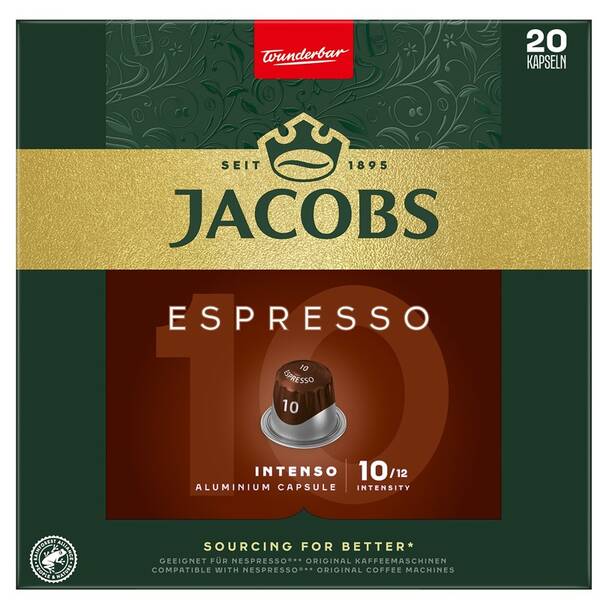 Kapsle pro espressa Jacobs Espresso intenzita 10  (20 ks) 

