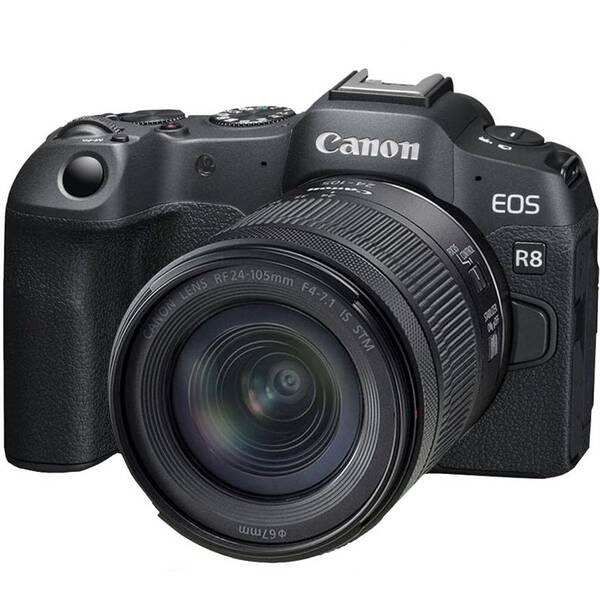 Digitální fotoaparát Canon R8 + RF 24-105 mm f/4-7.1 IS STM černý

