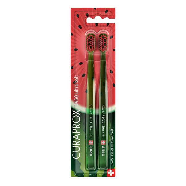 Sada zubních kartáčků CURAPROX CS 5460 Duo WATERMELON Edition (2 ks) 

