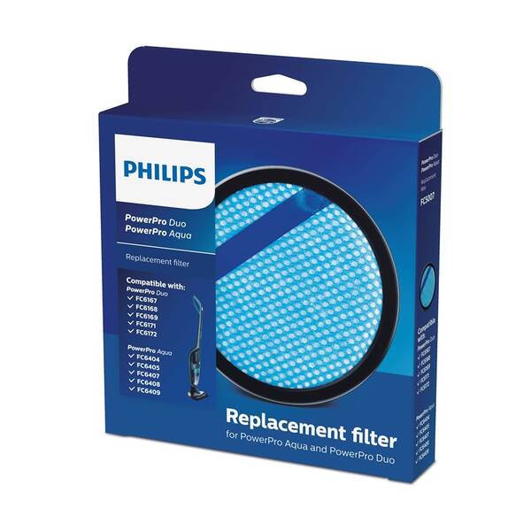 Filtry pro vysavače Philips FC5007/01 PowerPro Aqua a PowerPro Duo modrý

