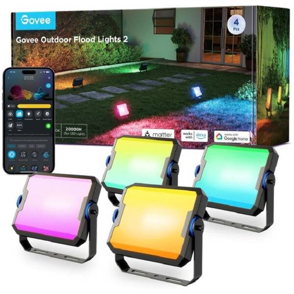 Reflektory Govee Flood Lights 2, SMART LED černé

