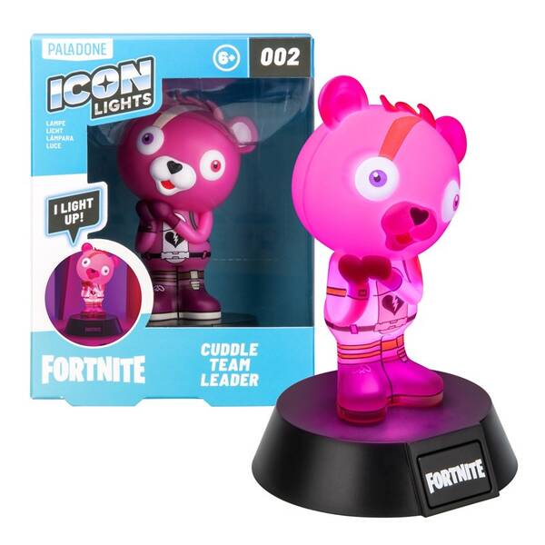 Dekorativní LED Paladone Icon Light Fortnite Cuddle team černé/růžové

