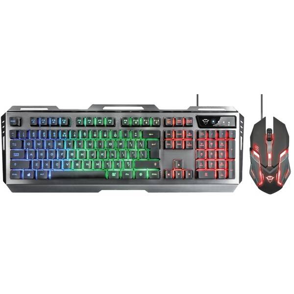 Klávesnice s myší Trust GXT 845 Tural Gaming Combo, US černá

